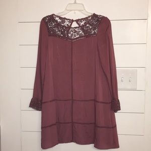Mauve Lace Dress